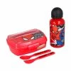 Stor 2er Set Lunchset Spiderman Urban Web In Rot