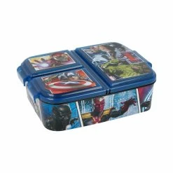 Stor 3-Fächer-Brotdose Avengers In Blau -Yeaz Geschäft stor 3 facher brotdose avengers in blau 1