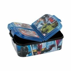 Stor 3-Fächer-Brotdose Avengers In Blau -Yeaz Geschäft stor 3 facher brotdose avengers in blau 2
