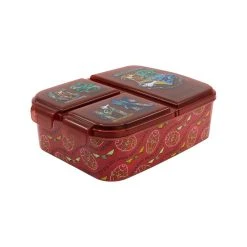 Stor 3-Fächer-Brotdose Harry Potter In Dunkelrot