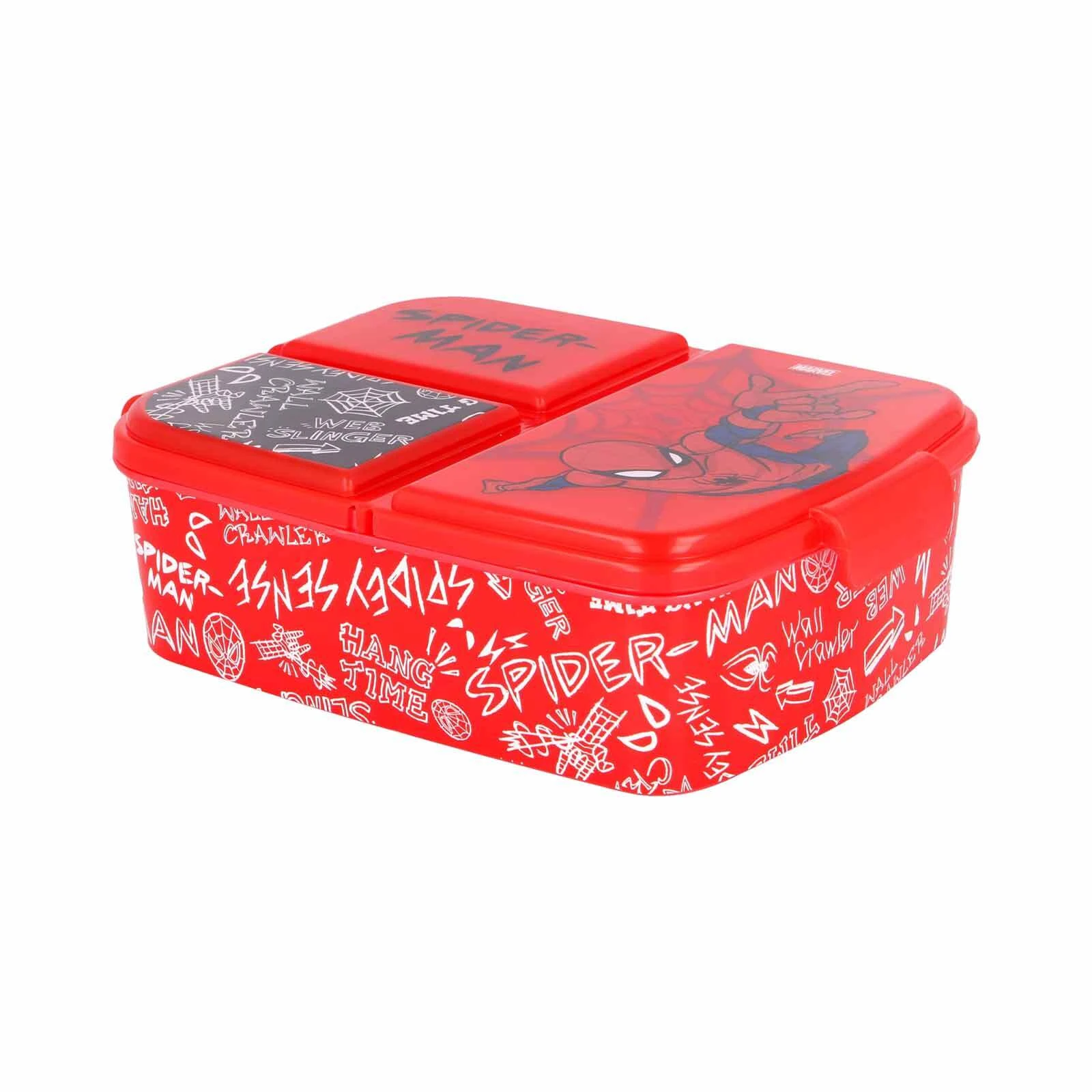 Stor 3-Fächer-Brotdose Spiderman Urban Web In Rot 2 Stor 3-Fächer-Brotdose Spiderman Urban Web In Rot – Bild 2