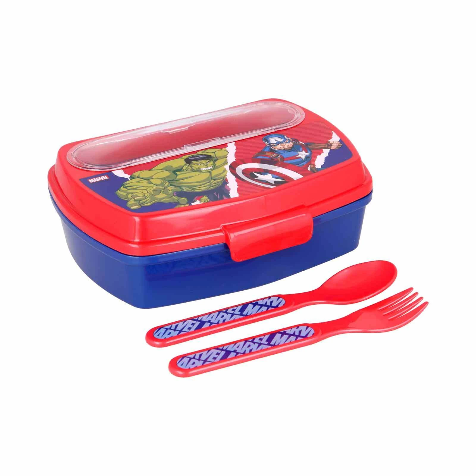Stor 3er Set Lunchset Avengers Comic Heroes In Blau-rot 2 Stor 3er Set Lunchset Avengers Comic Heroes In Blau-rot – Bild 2