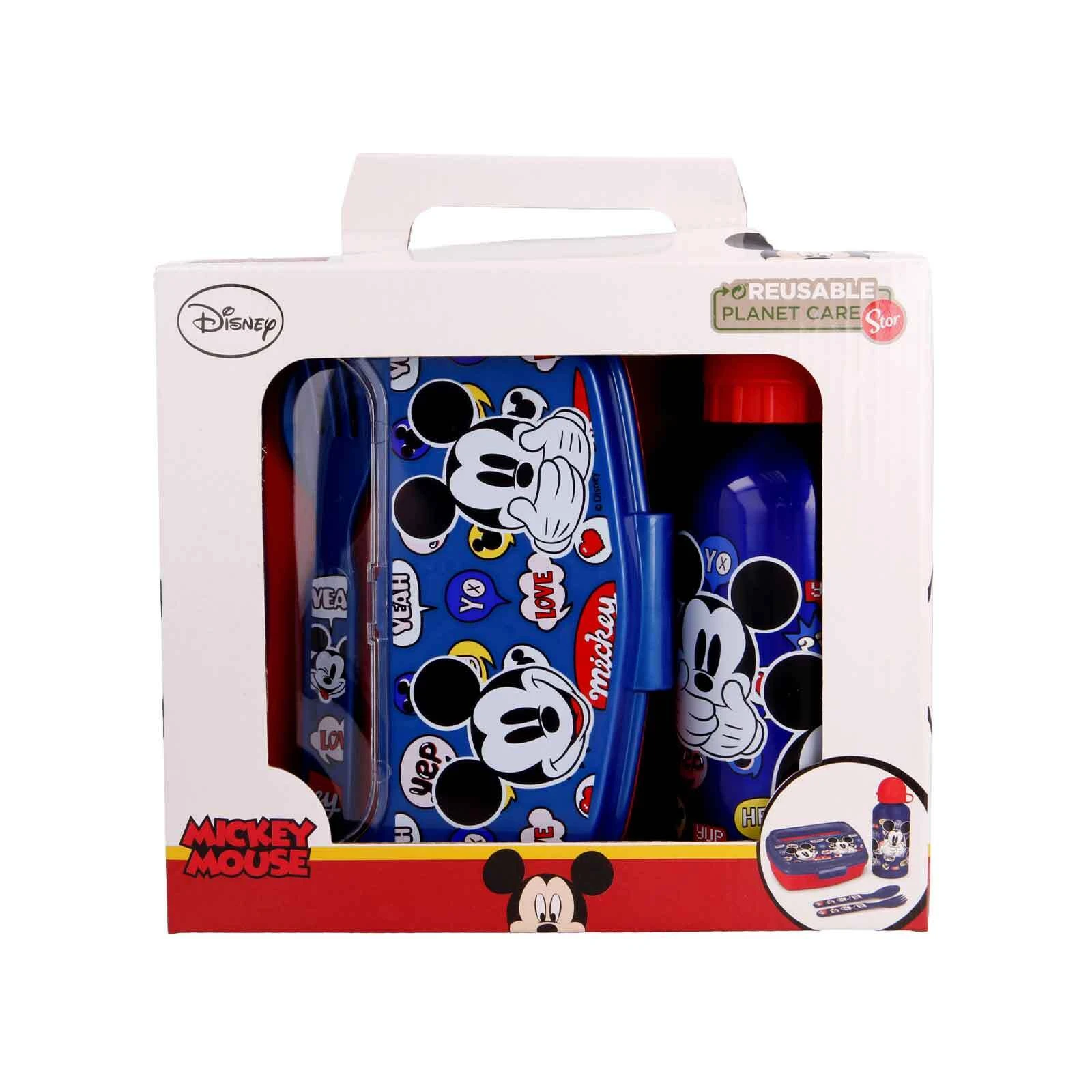 Stor 4er Set Lunchset It's A Mickey Thing In Blau 2 Stor 4er Set Lunchset It's A Mickey Thing In Blau – Bild 2