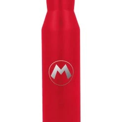 Edelstahl-Trinkflasche "Super Mario" In Rot - 580 Ml