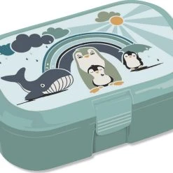 TapirElla Brotdose Mit Einsatz Pinguin Familie Jungen