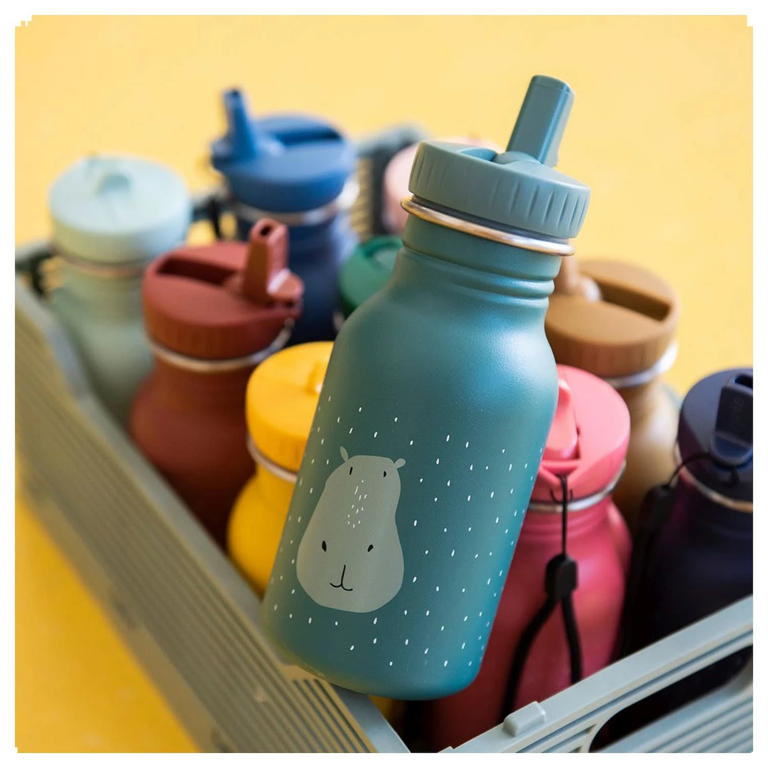 Trixie Kids Edelstahl 350 Ml -Trinkflasche In Mr. Hippo 4 Trixie Kids Edelstahl 350 Ml -Trinkflasche In Mr. Hippo – Bild 4