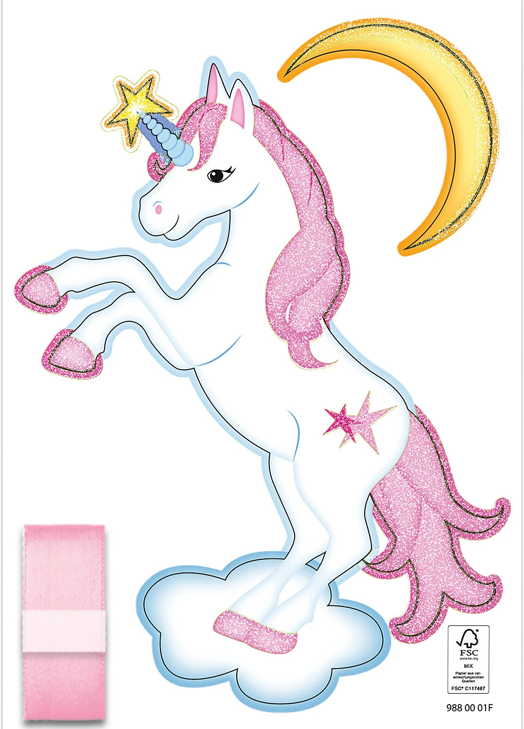 Ursus Deko-Set Schultüte Easy Line Einhorn 2 Ursus Deko-Set Schultüte Easy Line Einhorn – Bild 2