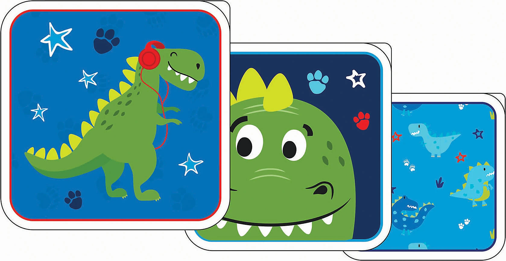 Vadobag Brotdosen-Set Prêt Everyday Okey Dino, 3-tlg. 1 Vadobag Brotdosen-Set Prêt Everyday Okey Dino, 3-tlg.