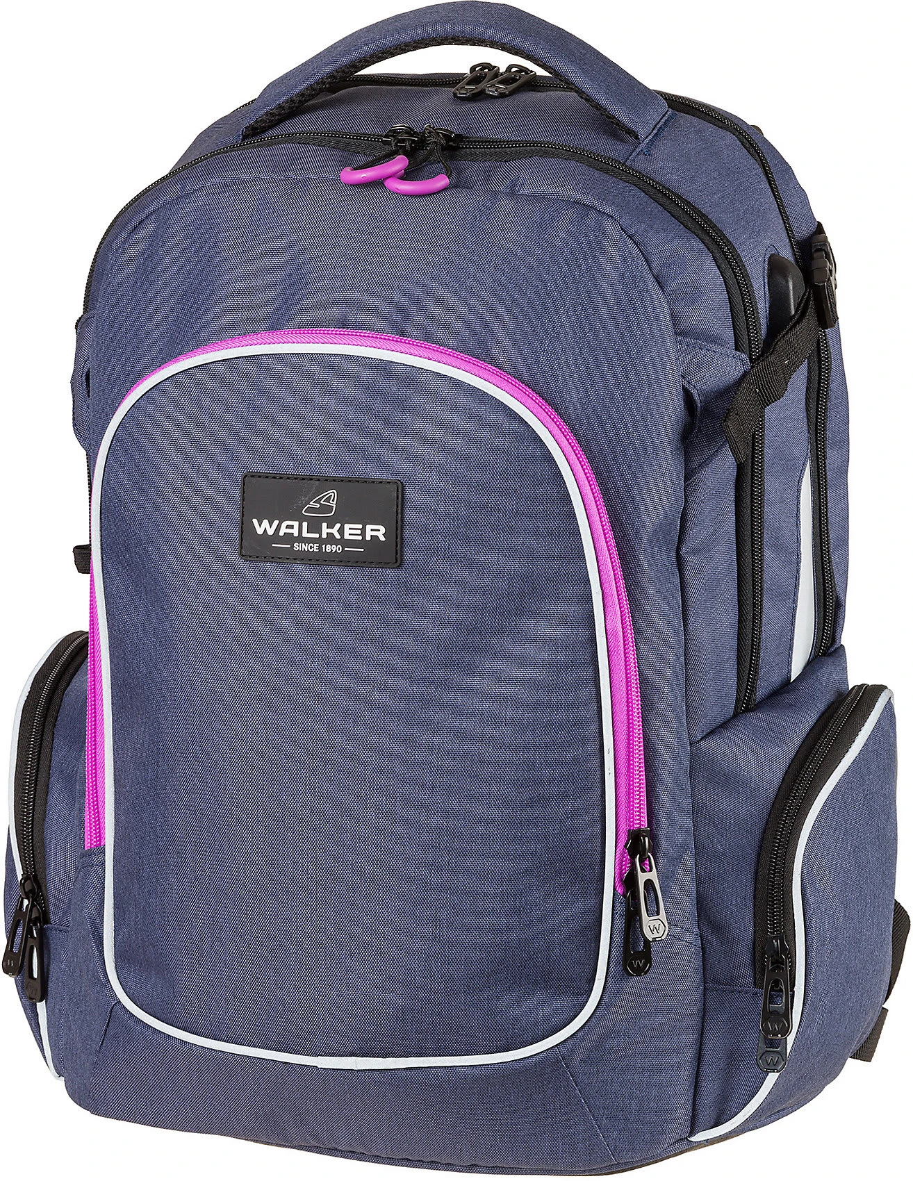WALKER Schulrucksack WIZZARD CAMPUS EVO Blue Ivy Pink (2023) 1 WALKER Schulrucksack WIZZARD CAMPUS EVO Blue Ivy Pink (2023)