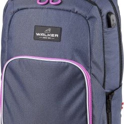WALKER Schulrucksack WIZZARD COLLEGE Blue Ivy Pink (2023)