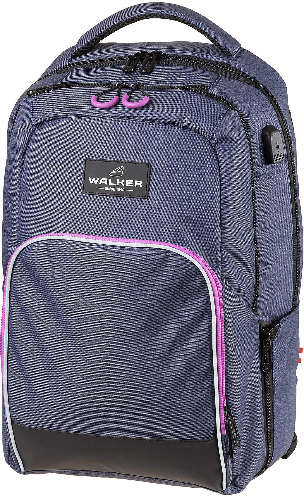 WALKER Schulrucksack WIZZARD COLLEGE Blue Ivy Pink (2023) 1 WALKER Schulrucksack WIZZARD COLLEGE Blue Ivy Pink (2023)