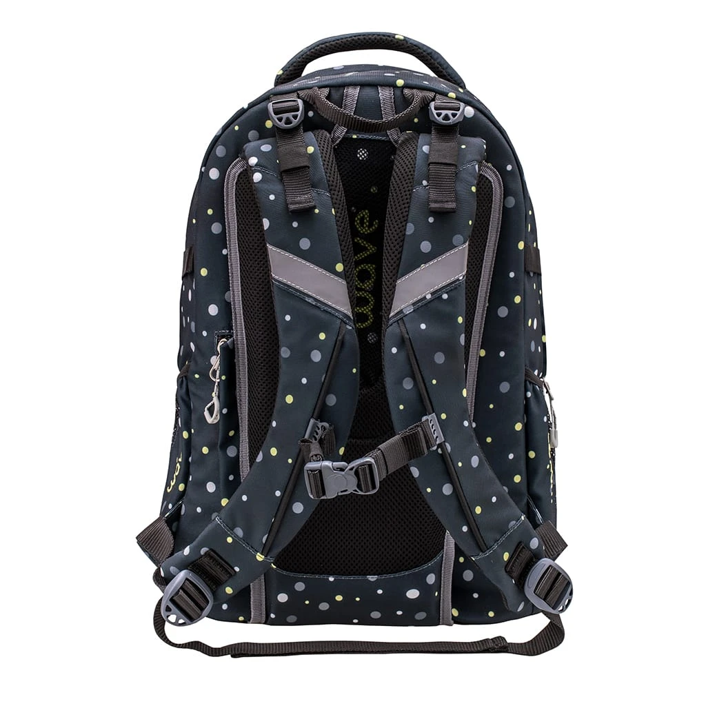 Wave 2tlg-Set: Rucksack Infinity Set 1 Black And Yellow Dots In Schwarz 6 Wave 2tlg-Set: Rucksack Infinity Set 1 Black And Yellow Dots In Schwarz – Bild 6