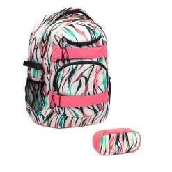 Wave 2tlg-Set: Rucksack Infinity Set 1 Feathers In Rosa – H43xL31xT22 Cm