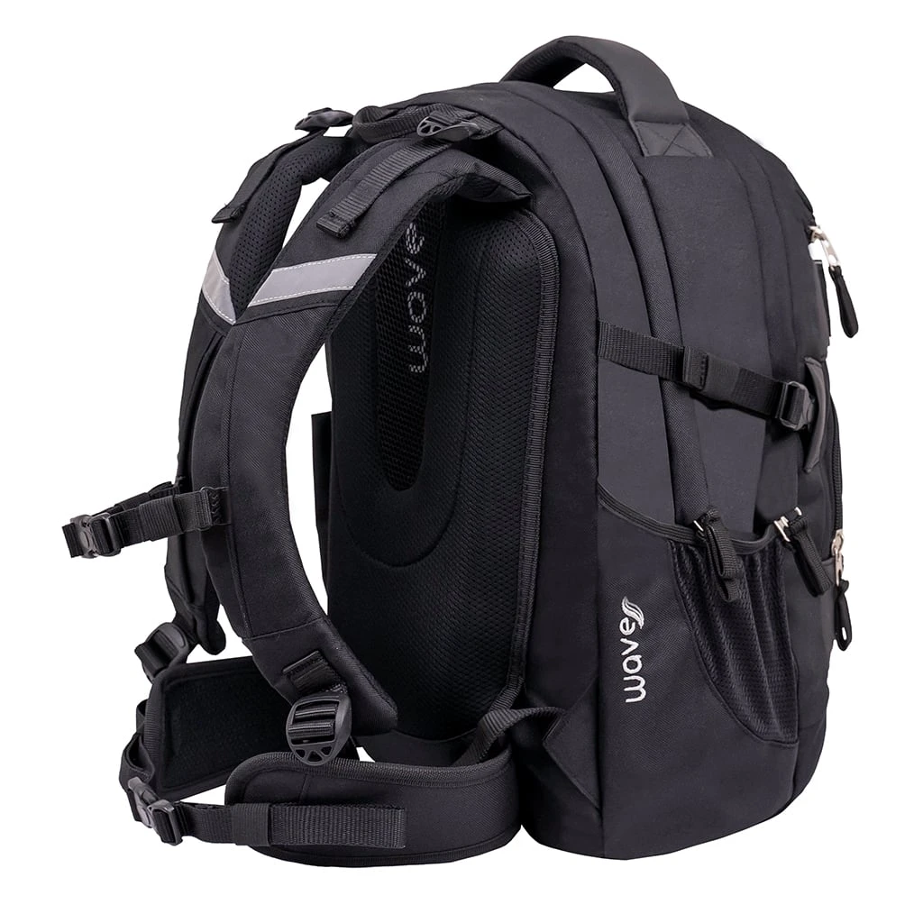 Wave 2tlg-Set: Rucksack Infinity Set 1 Posh Black In Schwarz – H43xL31xT22 Cm 7 Wave 2tlg-Set: Rucksack Infinity Set 1 Posh Black In Schwarz – H43xL31xT22 Cm – Bild 7