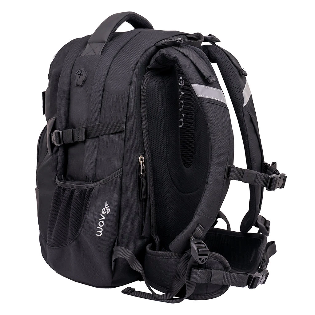 Wave 2tlg-Set: Rucksack Infinity Set 1 Posh Black In Schwarz – H43xL31xT22 Cm 8 Wave 2tlg-Set: Rucksack Infinity Set 1 Posh Black In Schwarz – H43xL31xT22 Cm – Bild 8