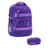 Wave 2tlg-Set: Rucksack Infinity Set 1 Purple Dots In Lila – H43xL31xT 22 Cm