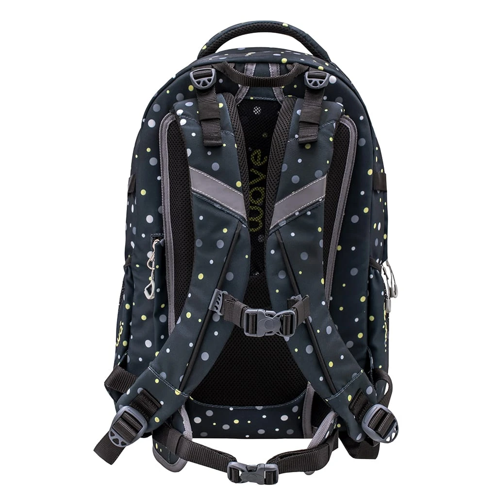 Wave 3tlg-Set: Rucksack Infinity Set 2 Black And Yellow Dots In Schwarz 5 Wave 3tlg-Set: Rucksack Infinity Set 2 Black And Yellow Dots In Schwarz – Bild 5