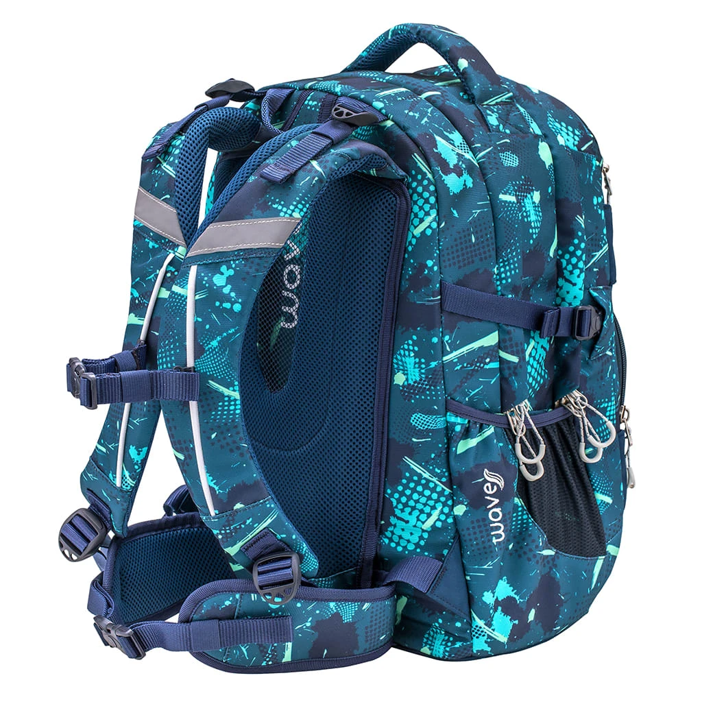 Wave 3tlg-Set: Rucksack Infinity Set 2 Fantasy In Grün – H43xL31xT22 Cm 7 Wave 3tlg-Set: Rucksack Infinity Set 2 Fantasy In Grün – H43xL31xT22 Cm – Bild 7