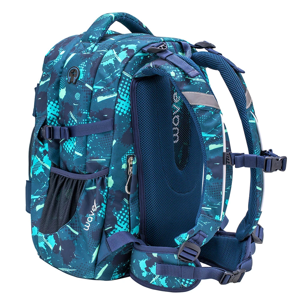 Wave 3tlg-Set: Rucksack Infinity Set 2 Fantasy In Grün – H43xL31xT22 Cm 8 Wave 3tlg-Set: Rucksack Infinity Set 2 Fantasy In Grün – H43xL31xT22 Cm – Bild 8