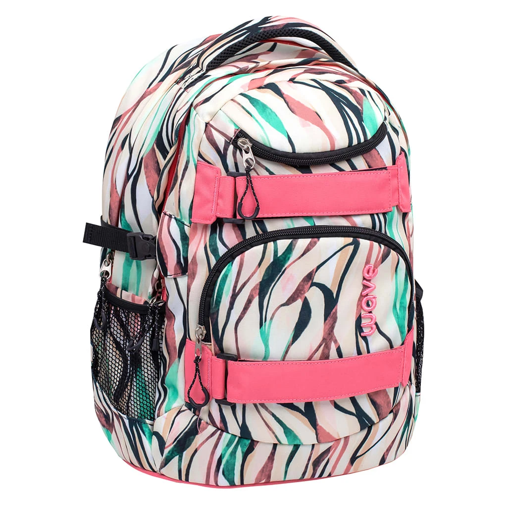 Wave 3tlg-Set: Rucksack Infinity Set 2 Feathers In Rosa – H43xL31xT22 Cm 2 Wave 3tlg-Set: Rucksack Infinity Set 2 Feathers In Rosa – H43xL31xT22 Cm – Bild 2