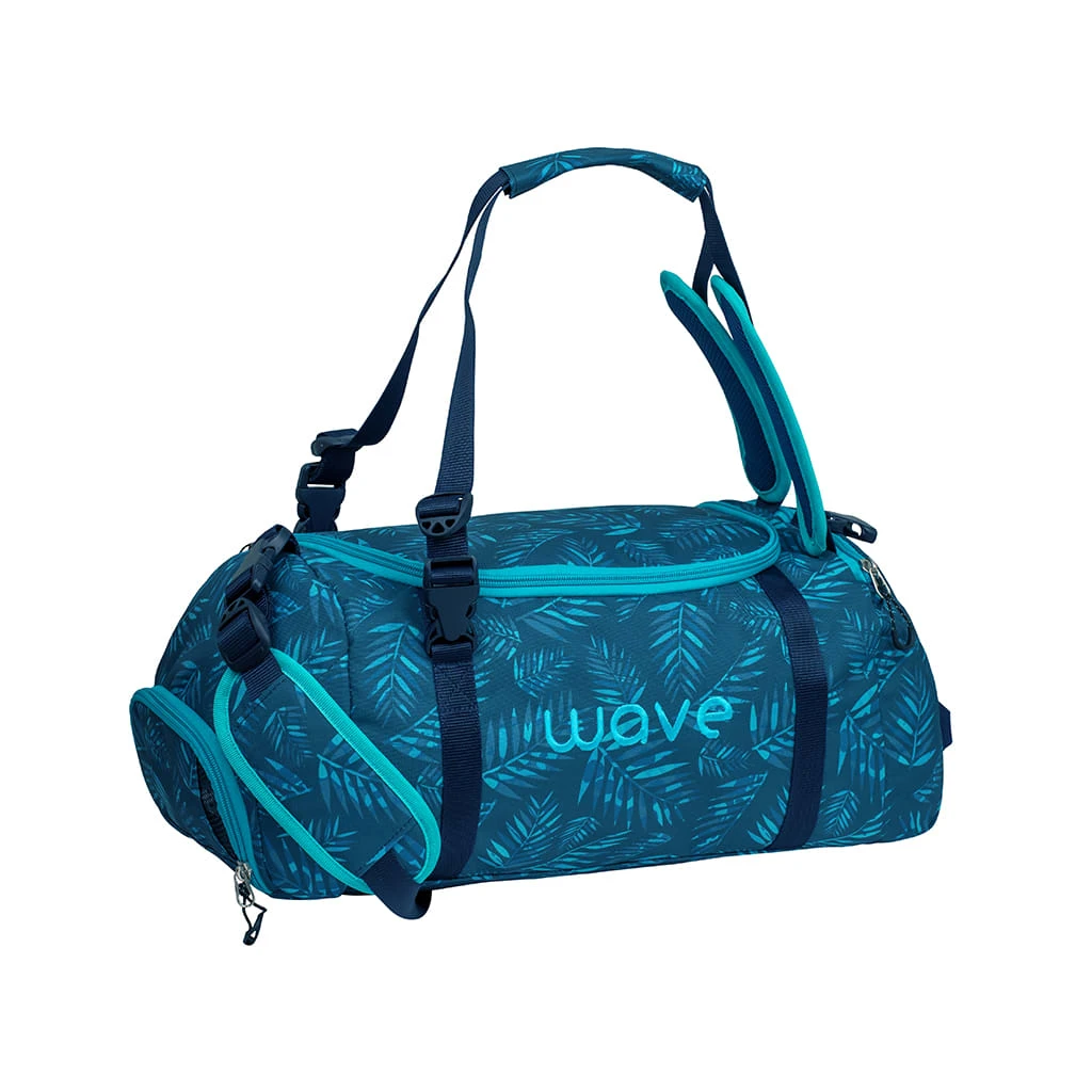 Wave 3tlg-Set: Rucksack Infinity Set 2 Jungle Vibe In Blau – H43xL31xT22 Cm 12 Wave 3tlg-Set: Rucksack Infinity Set 2 Jungle Vibe In Blau – H43xL31xT22 Cm – Bild 12