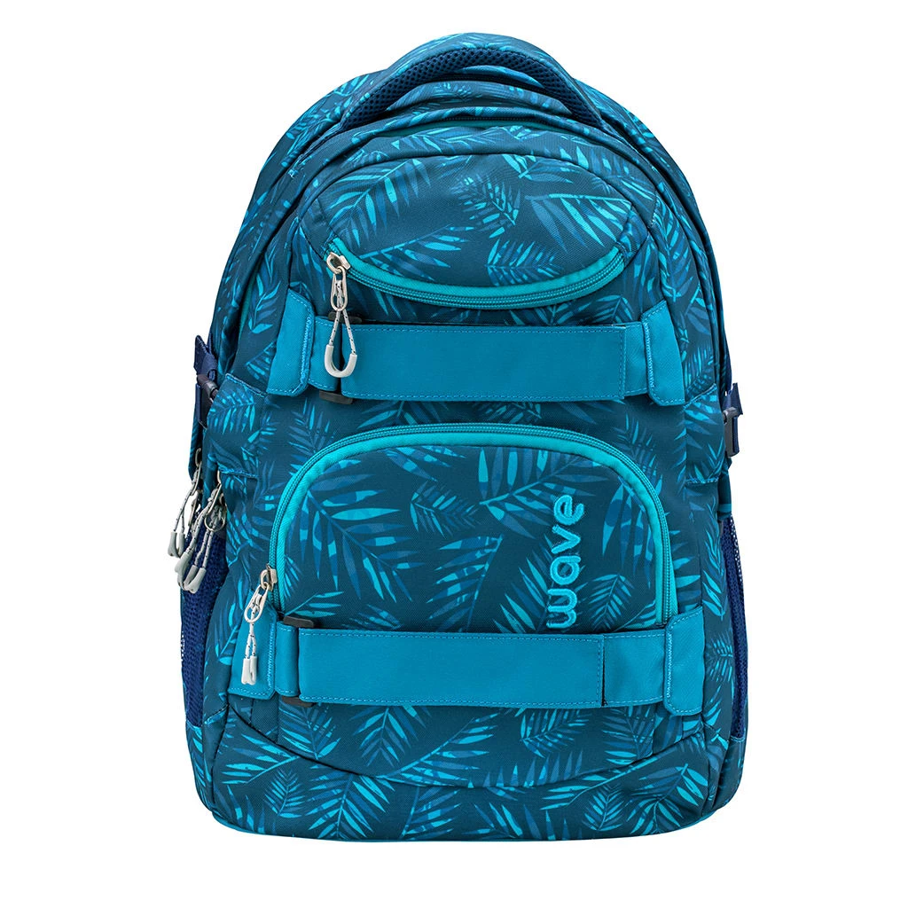 Wave 3tlg-Set: Rucksack Infinity Set 2 Jungle Vibe In Blau – H43xL31xT22 Cm 3 Wave 3tlg-Set: Rucksack Infinity Set 2 Jungle Vibe In Blau – H43xL31xT22 Cm – Bild 3