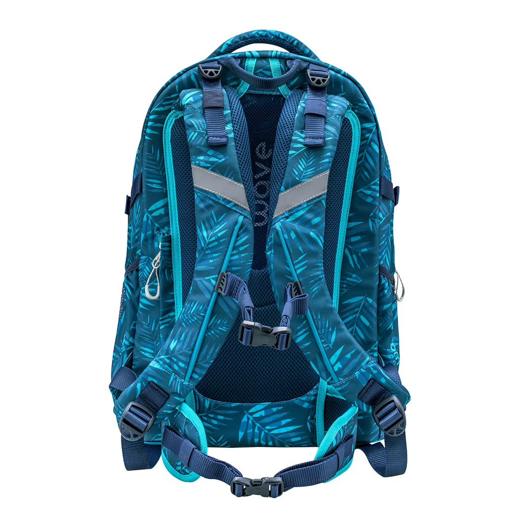 Wave 3tlg-Set: Rucksack Infinity Set 2 Jungle Vibe In Blau – H43xL31xT22 Cm 5 Wave 3tlg-Set: Rucksack Infinity Set 2 Jungle Vibe In Blau – H43xL31xT22 Cm – Bild 5