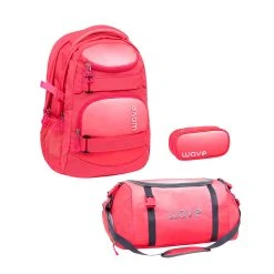 Wave 3tlg-Set: Rucksack Infinity Set 2 Ombre Coral Paradise In Pink –H43xL31xT22cm