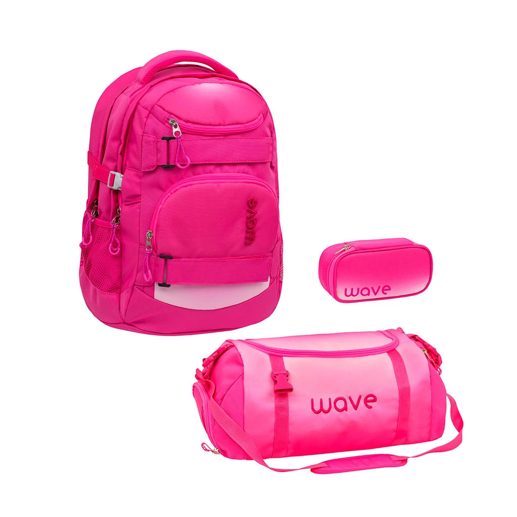 Wave 3tlg-Set: Rucksack Infinity Set 2 Ombre Light Pink In Pink – H43xL31xT22 Cm 1 Wave 3tlg-Set: Rucksack Infinity Set 2 Ombre Light Pink In Pink – H43xL31xT22 Cm