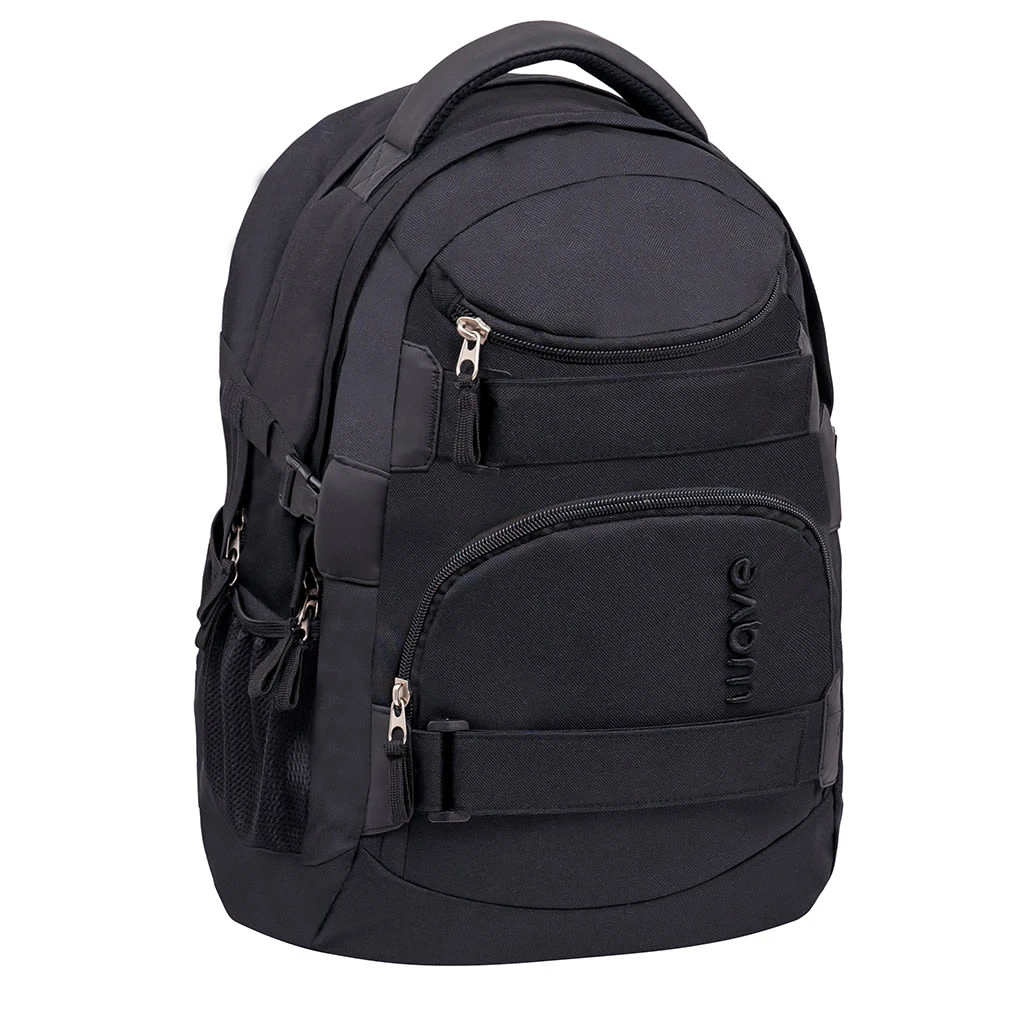 Wave 3tlg-Set: Rucksack Infinity Set 2 Posh Black In Schwarz – H43xL31xT22 Cm 2 Wave 3tlg-Set: Rucksack Infinity Set 2 Posh Black In Schwarz – H43xL31xT22 Cm – Bild 2