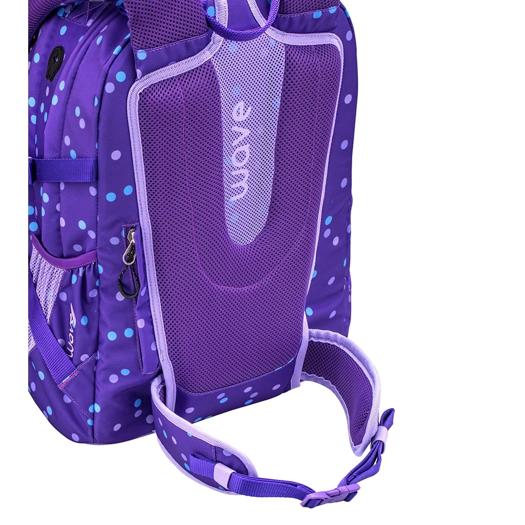 Wave 3tlg-Set: Rucksack Infinity Set 2 Purple Dots In Lila – H43xL31xT22 Cm 9 Wave 3tlg-Set: Rucksack Infinity Set 2 Purple Dots In Lila – H43xL31xT22 Cm – Bild 9