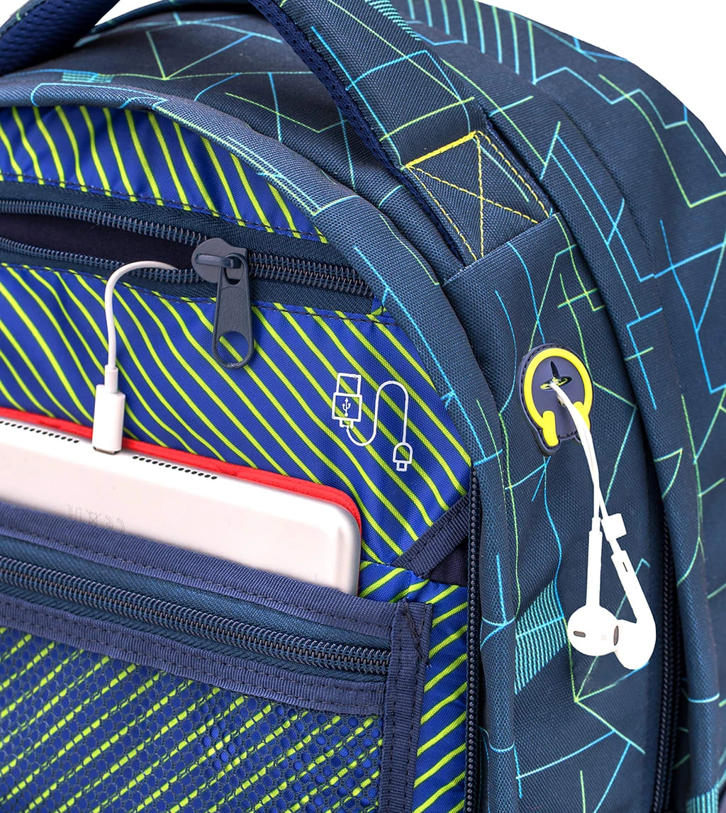 Wave Rucksack "Infinity Electrify" In Blau H 43 Cm B 31 Cm T 22 Cm 8 Wave Rucksack "Infinity Electrify" In Blau H 43 Cm B 31 Cm T 22 Cm – Bild 8