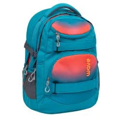 Wave Rucksack Infinity Ombre Neon Orange And Bluebird In Blau – H43 X L31 X T22 Cm