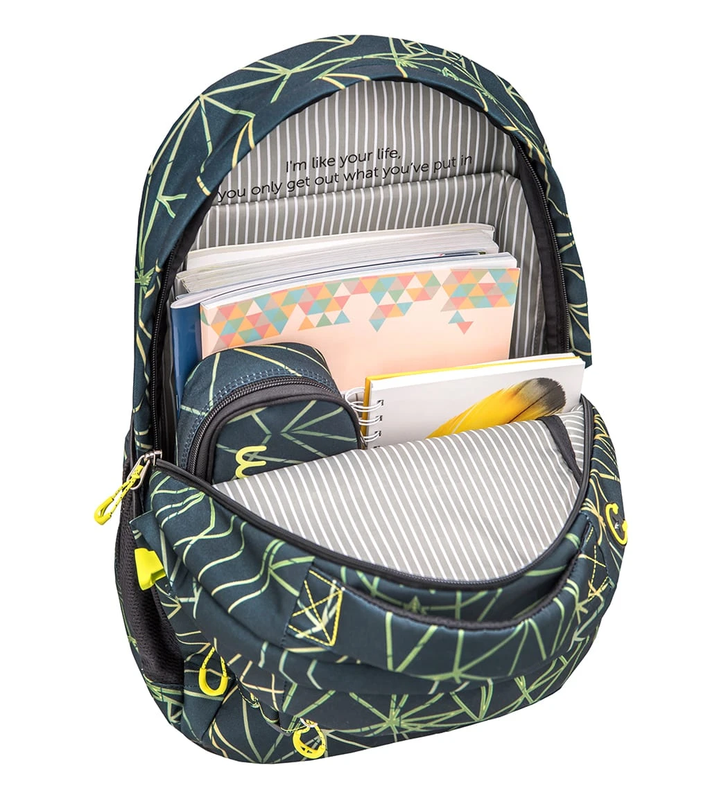 Wave Rucksack "Infinity Stripes Green" Schwarz, H 43 Cm B 31 Cm T 22 Cm 13 Wave Rucksack "Infinity Stripes Green" Schwarz, H 43 Cm B 31 Cm T 22 Cm – Bild 13