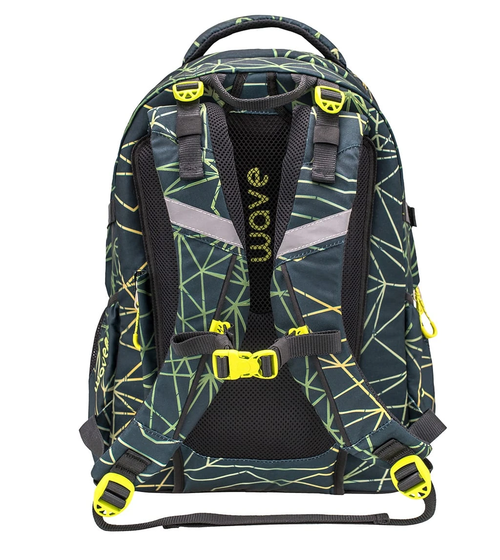 Wave Rucksack "Infinity Stripes Green" Schwarz, H 43 Cm B 31 Cm T 22 Cm 5 Wave Rucksack "Infinity Stripes Green" Schwarz, H 43 Cm B 31 Cm T 22 Cm – Bild 5