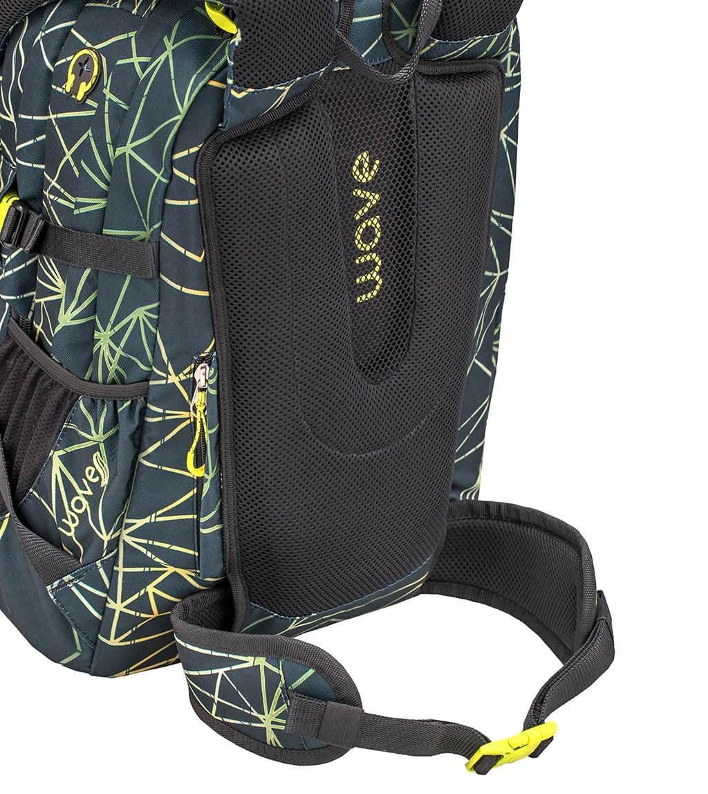 Wave Rucksack "Infinity Stripes Green" Schwarz, H 43 Cm B 31 Cm T 22 Cm 6 Wave Rucksack "Infinity Stripes Green" Schwarz, H 43 Cm B 31 Cm T 22 Cm – Bild 6
