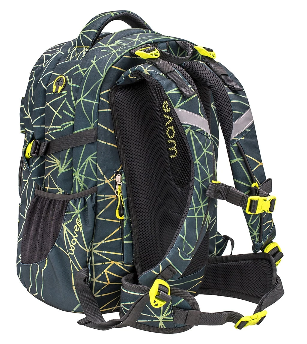 Wave Rucksack "Infinity Stripes Green" Schwarz, H 43 Cm B 31 Cm T 22 Cm 7 Wave Rucksack "Infinity Stripes Green" Schwarz, H 43 Cm B 31 Cm T 22 Cm – Bild 7