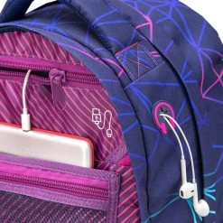 Wave Rucksack "Infinity Stripes Purple" Schwarz, H 43 Cm B 31 Cm T 22 Cm -Yeaz Geschäft wave rucksack infinity stripes purple schwarz h 43 cm b 31 cm t 22 cm 7