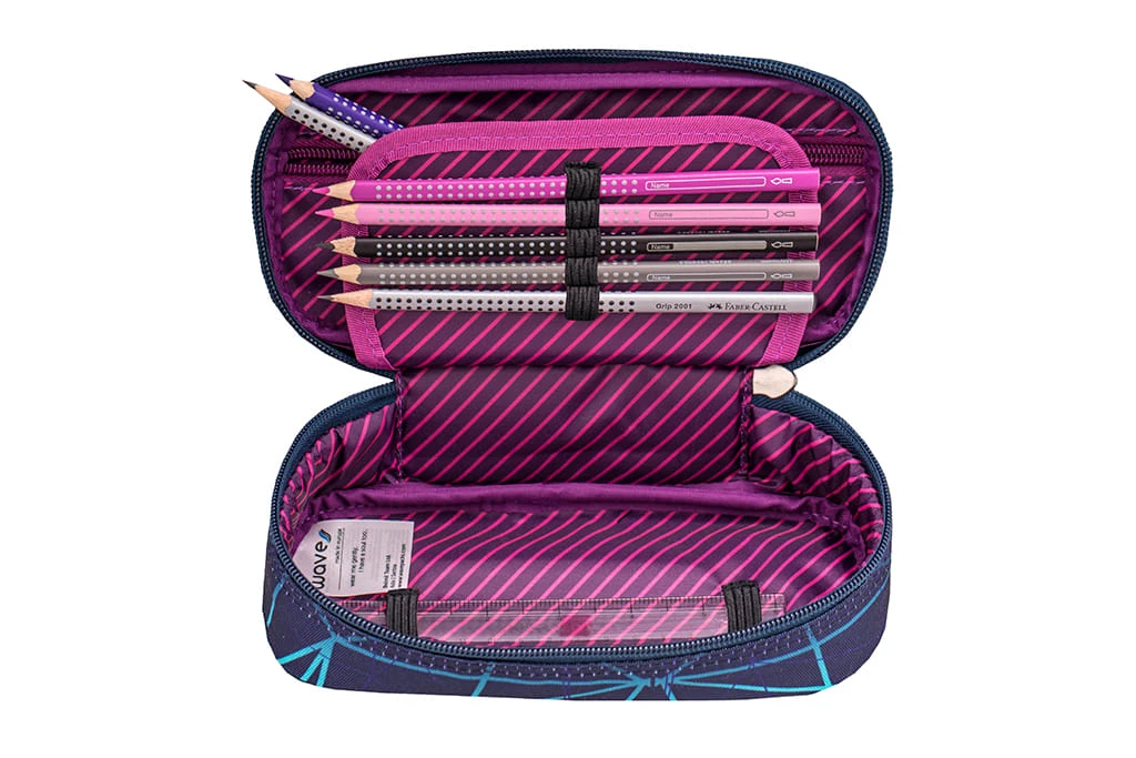 Wave Rucksack "Infinity Stripes Purple Set1" In Schwarz, H 43 Cm B 31 Cm T 22 Cm 13 Wave Rucksack "Infinity Stripes Purple Set1" In Schwarz, H 43 Cm B 31 Cm T 22 Cm – Bild 13