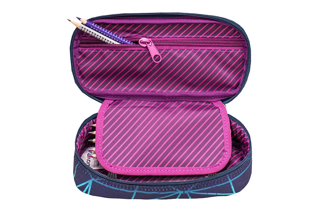 Wave Rucksack "Infinity Stripes Purple Set1" In Schwarz, H 43 Cm B 31 Cm T 22 Cm 14 Wave Rucksack "Infinity Stripes Purple Set1" In Schwarz, H 43 Cm B 31 Cm T 22 Cm – Bild 14