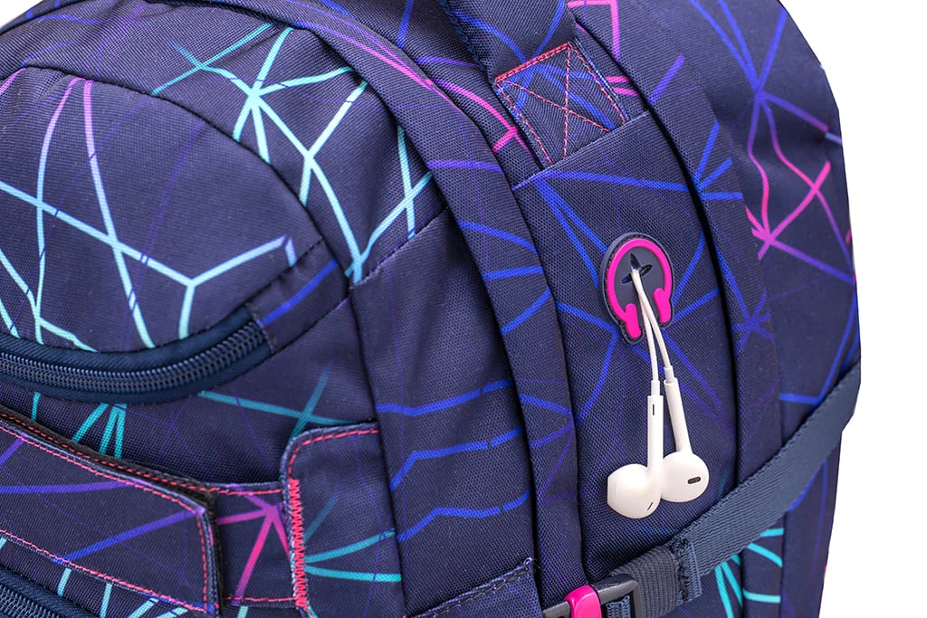 Wave Rucksack "Infinity Stripes Purple Set1" In Schwarz, H 43 Cm B 31 Cm T 22 Cm 7 Wave Rucksack "Infinity Stripes Purple Set1" In Schwarz, H 43 Cm B 31 Cm T 22 Cm – Bild 7