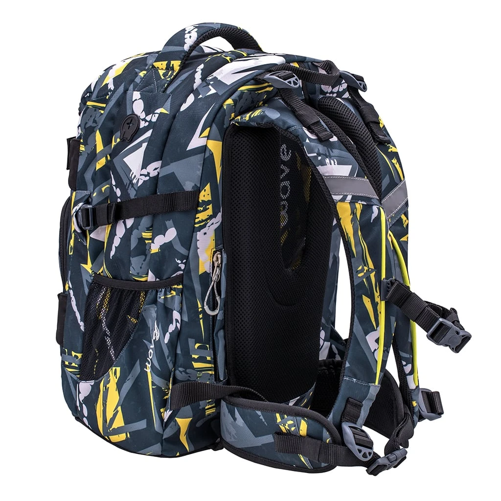 Wave Rucksack Infinity "Yellow Graffiti" In Grau, Gelb H 43 Cm B 31 Cm T 22 Cm 7 Wave Rucksack Infinity "Yellow Graffiti" In Grau, Gelb H 43 Cm B 31 Cm T 22 Cm – Bild 7