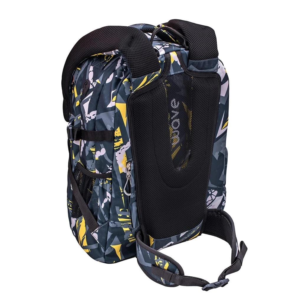 Wave Rucksack Infinity "Yellow Graffiti" In Grau, Gelb H 43 Cm B 31 Cm T 22 Cm 8 Wave Rucksack Infinity "Yellow Graffiti" In Grau, Gelb H 43 Cm B 31 Cm T 22 Cm – Bild 8