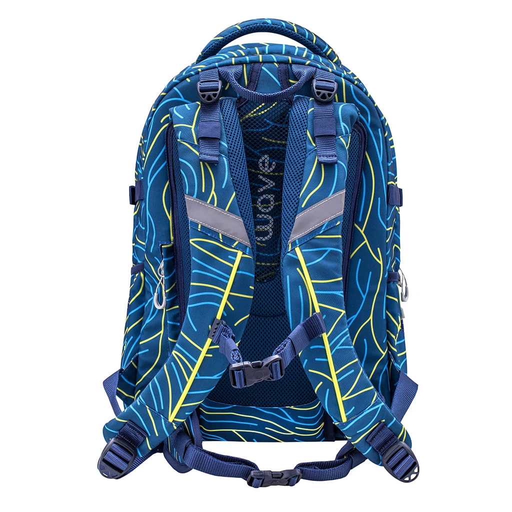 Wave Rucksack Infinity "Yellow Lines" In Blau, Gelb H 43 Cm B 31 Cm T 22 Cm 4 Wave Rucksack Infinity "Yellow Lines" In Blau, Gelb H 43 Cm B 31 Cm T 22 Cm – Bild 4