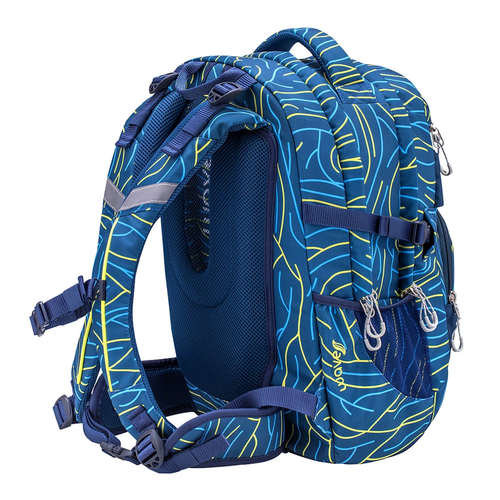 Wave Rucksack Infinity "Yellow Lines" In Blau, Gelb H 43 Cm B 31 Cm T 22 Cm 6 Wave Rucksack Infinity "Yellow Lines" In Blau, Gelb H 43 Cm B 31 Cm T 22 Cm – Bild 6