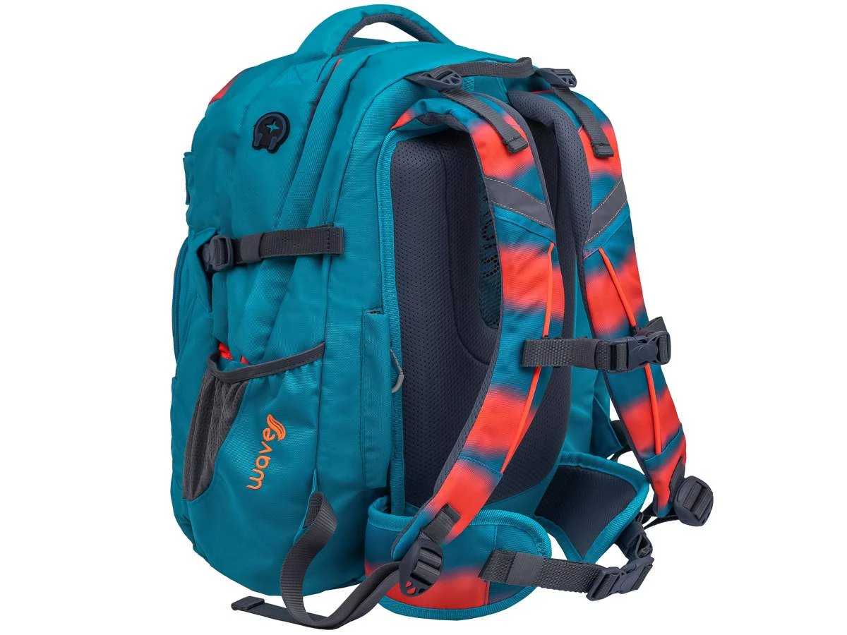 Wave Schulrucksack Set 4-tlg Infinity In Ombre Neon Orange And Bluebird 5 Wave Schulrucksack Set 4-tlg Infinity In Ombre Neon Orange And Bluebird – Bild 5