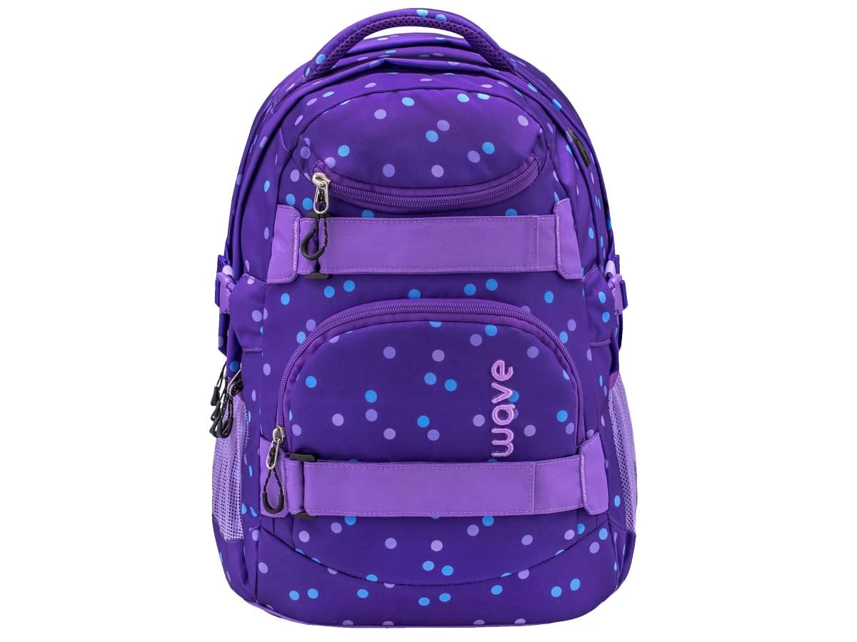 Wave Schulrucksack Set 4-tlg Infinity In Purple Dots 2 Wave Schulrucksack Set 4-tlg Infinity In Purple Dots – Bild 2