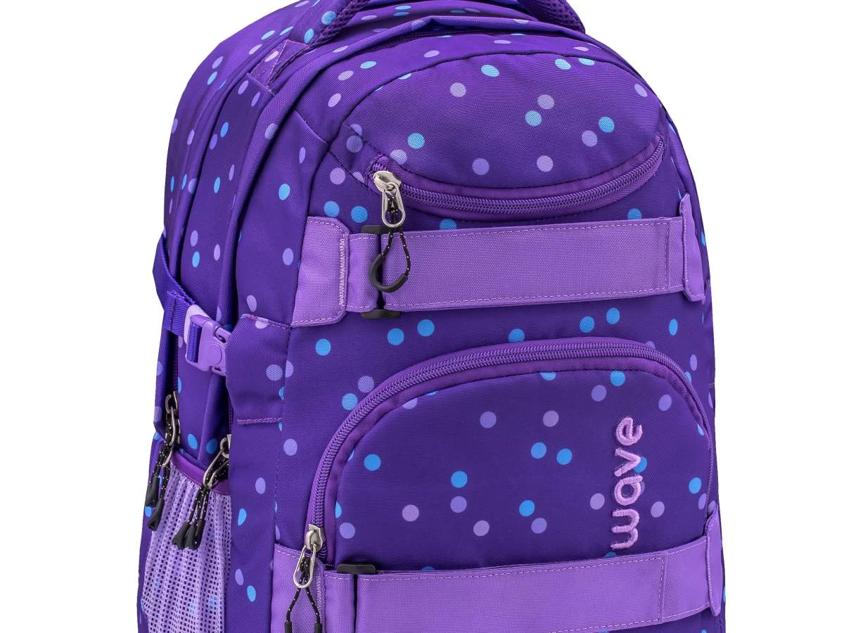 Wave Schulrucksack Set 4-tlg Infinity In Purple Dots 3 Wave Schulrucksack Set 4-tlg Infinity In Purple Dots – Bild 3