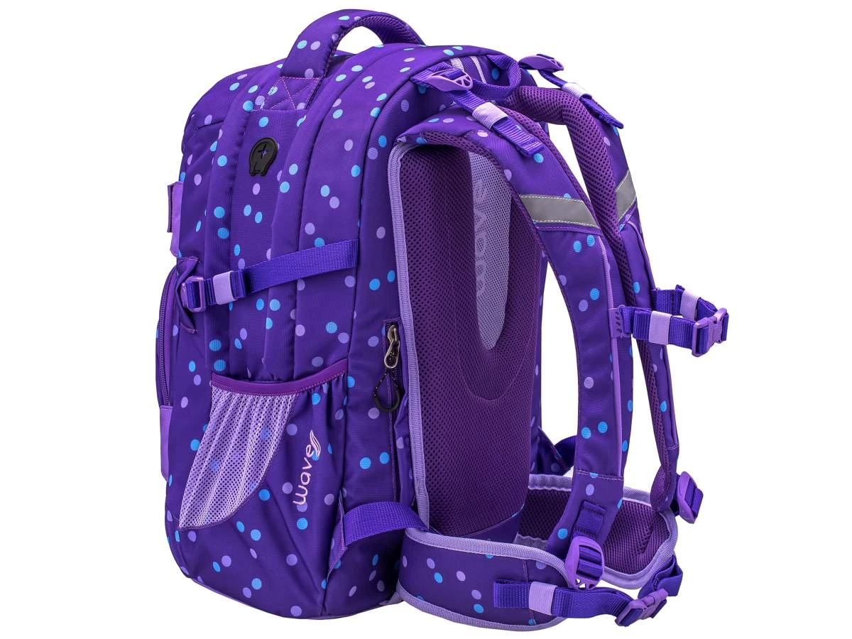 Wave Schulrucksack Set 4-tlg Infinity In Purple Dots 5 Wave Schulrucksack Set 4-tlg Infinity In Purple Dots – Bild 5