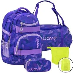 Wave Schulrucksack Set 4-tlg Infinity In Purple Sunset